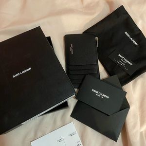 Authentic YSL card holder